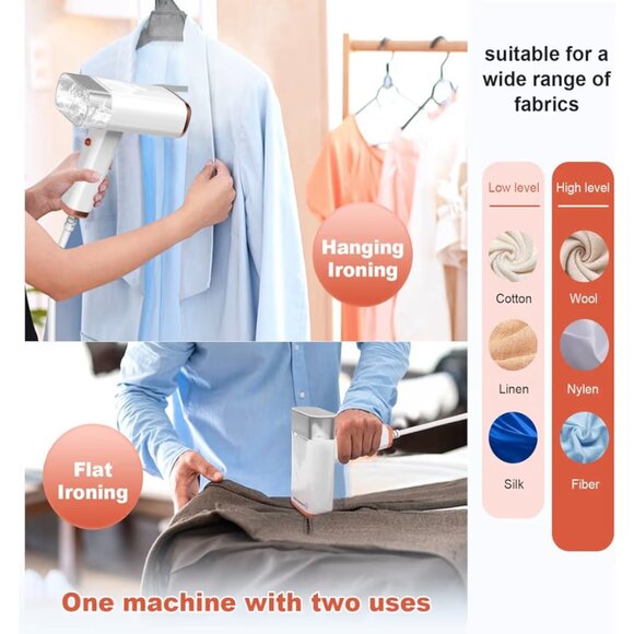 Foldable Handheld Steamer for Clothes w Storage Bag EUC - Picture 3 of 6